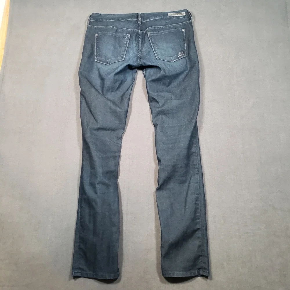 Express Jeans Women‎ 4r Dark Blue Stella Regular Skinny Low Rise Denim
